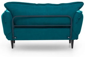 Canapea cu 2 Locuri Vino Daybed, Verde Petrol, Extensibila