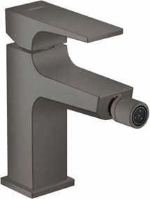 Baterie bideu Hansgrohe Metropol cu ventil Push-Open negru - crom periat
