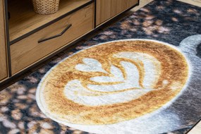 ANDRE 33210 covor lavabil Cafea bucatarie, anti-alunecare - maro