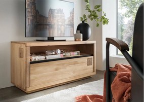 Comodă TV lemn masiv Urban Loft, 120 × 40 × 56 cm