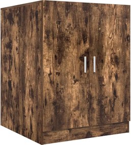 vidaXL Dulap mașină de spălat, stejar fumuriu, 71x71,5x91,5 cm