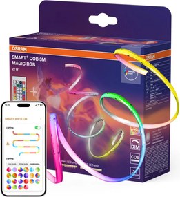 Osram - Bandă LED RGB dimabilă SMART+ MAGIC 3m LED/22W/230V Wi‑Fi + telecomandă