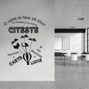 Sticker perete O carte, o lume