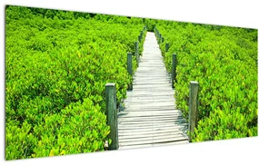 Tablou - poteca din lemn (120x50 cm), în 40 de alte dimensiuni noi