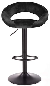 Scaun tip bar Herlinda (negru). 1039563