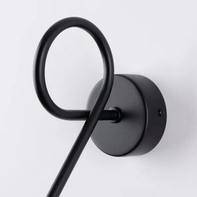 Lampă de perete Sollux SL.1433 LOOP 1xE27/15W/230V negru