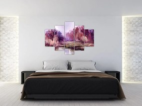 Tablou - Peisaj de toamnă - pictură (150x105 cm)