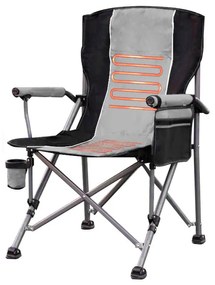 Leziter Premium fotoliu încălzit cu suport pentru pahare gri
