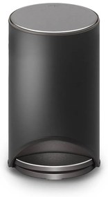 Coș de gunoi negru mat cu pedală din metal 10 l Arc – Joseph Joseph