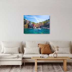 Tablou pe sticlă - Pe Marea mediterană (70x50 cm)