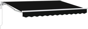 vidaXL Cort electric retractabil Negru 3,5 x 2,5 m