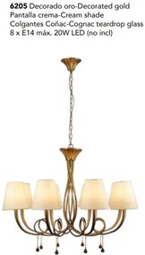 Candelabru elegant cu 8 brate Paola