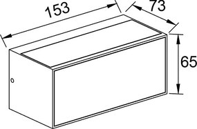 Aplica LED perete exterior IP65 CANCUN gri inchis