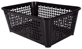 Cos de rufe 24.7 x 14.8 x 8.2 cm, negru, Domino