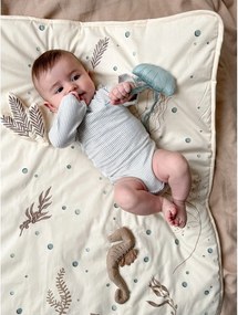 Saltea de joacă pentru copii, galben-deschis 80x80 cm Sea Garden – Cam Cam Copenhagen