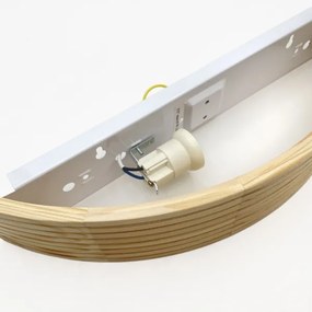 Aplica de perete NATURAL MODERN 1xE27/15W/230V din lemn de pin