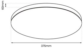 Plafonieră LED pentru baie SLIMI LED/24W/230V IP40 neagră