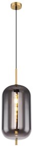 Pendul design modern Blacky I negru mat, alama 22cm