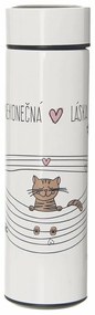 Termos din oțel inoxidabil Orion Infinite love Cat, 0,4 l