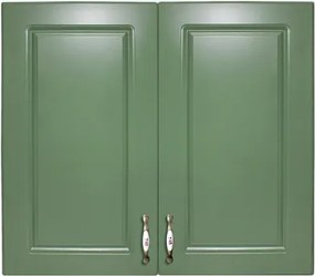 Corp superior 80 cu 2 usi Zebra MDF verde