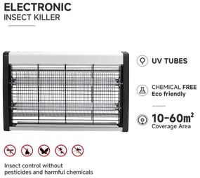 Brilagi - Capcană electrică pentru insecte 2xUV/10W/230V 60 m2