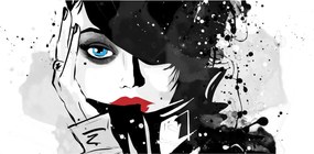 Tablou - Femeia misterioasă (120x50 cm)