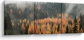 Tablou - Pădure toamna (cu ceas) (90x30 cm)