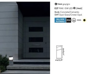 Mini Stalp iluminat exterior design modern IP65 BLOCK