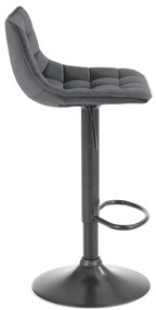Scaun de bar H95 velvet gri