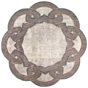 Covor rotund bej ø 80 cm - Vitaus