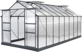 Sera din aluminiu Azalia 2,5 x 4,9 m CoverTech antracit