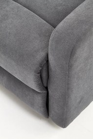 Fotoliu recliner Oslo 1S stofa gri inchis H100 cm