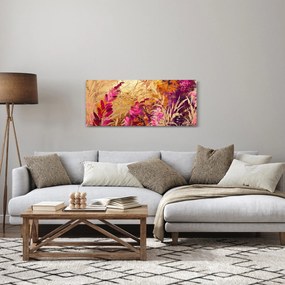 Tablou - Pictură abstractă de flori II. (120x50 cm)
