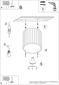 Brilagi - Spot SFERA 1xGU10/10W/230V, Ø 10 cm, alb