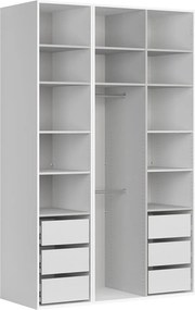 Dressing FLEX, alb, PAL, 150x66x240 cm