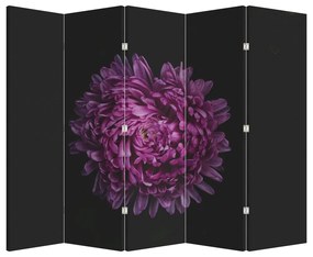 Paravan - Floare violetă (210x170 cm)