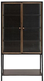 Vitrina din metal si sticla, cu 2 usi, stil industrial, Mirage
