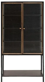 Vitrina din metal si sticla, cu 2 usi, stil industrial, Mirage