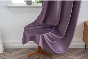 Draperie opaca DUNES VELVET 140x250 cm, mov Agatat: Inele metalice