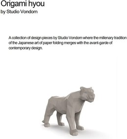 Decoratiune/ Statueta exterior sau interior ORIGAMI HYOU, lucios