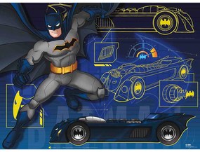 PUZZLE BATMAN CU MASINA, 100 PIESE - RAVENSBURGER (RVSPC13262)