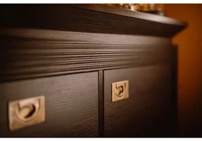 Comoda Bar Living Saigon Cantori Cu 2 Usi Si 1 Sertar, 118 Cm