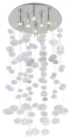 Lustra XL moderna design deosebit 60cm Luvia clar