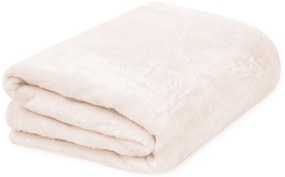 Patura microflanel VIOLET 150x200 cm alba