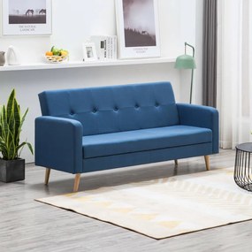 247038 vidaXL Canapea din material textil albastru