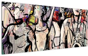 Tablou - Seara de jazz (120x50 cm)
