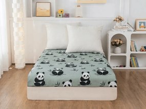 Cearsaf din microfibra PANDA RELAX mentol 90x200 cm