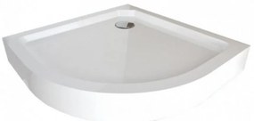 Cădiță de duș curbată SMC, 90x90x15 cm