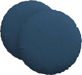 vidaXL Perne de Șezut 2 pcs albastru Ø80 x 29 cm țesătură