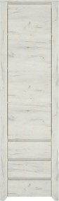 Dulap ANGEL tip 10, alb, PAL melaminat, cu o usa si 3 sertare, 56x40x1